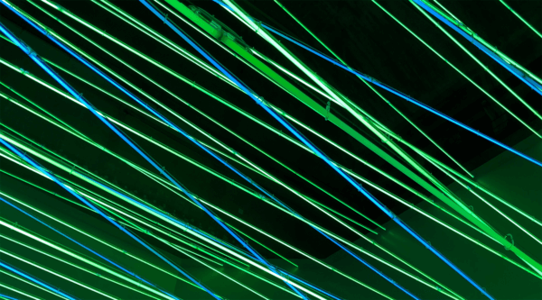 Lines of green colour